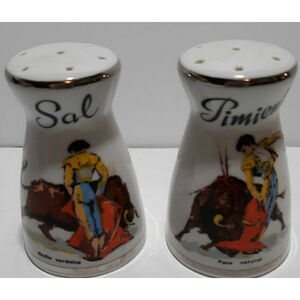 Vintage mid-century salt and pepper set